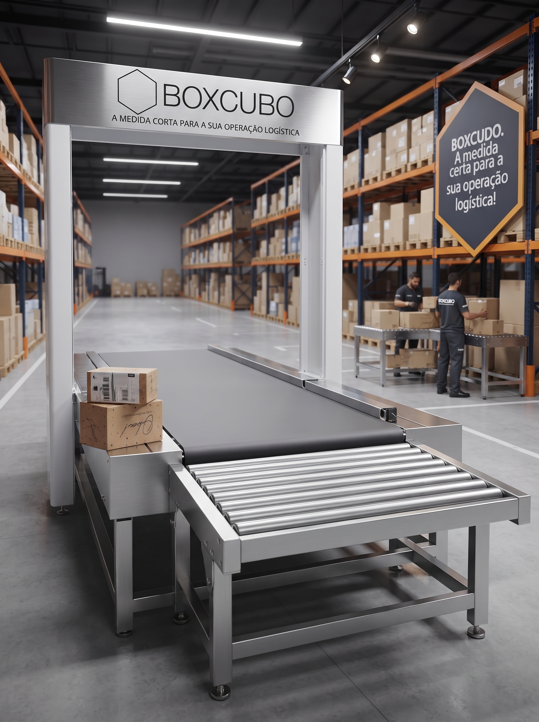 BoxDynamic by BoxCubo, cubagem em esteira transportadora